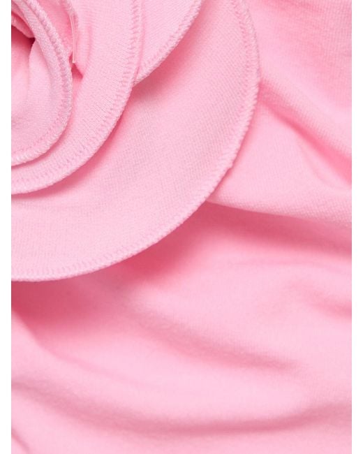 Robe longue en jersey drapé détail s Magda Butrym en coloris Pink