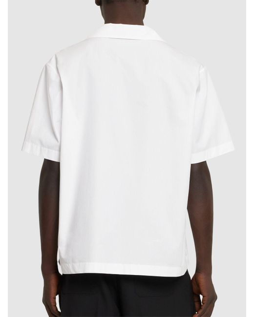 Valentino White Short Sleeve Cotton Shirt for men