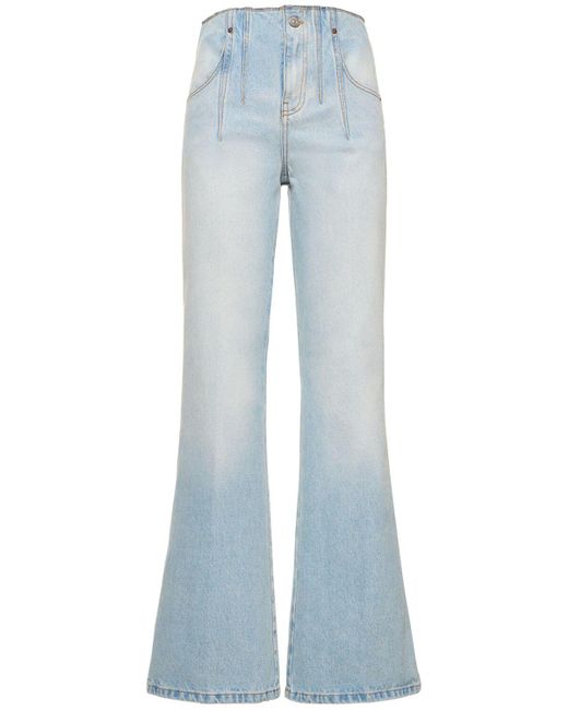 Victoria Beckham Blue Hohe Jeans Mit Schlag