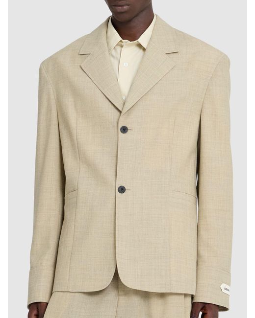 Jacquemus Wollblazer "la Veste Canevas" in Natural für Herren