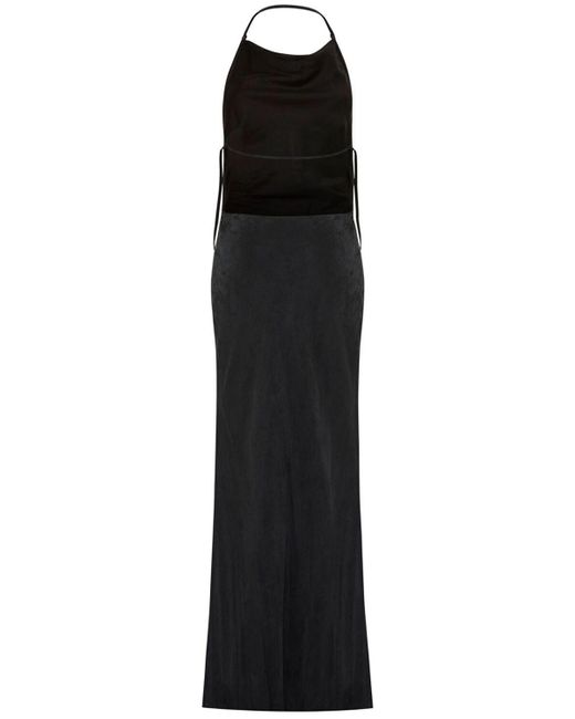 Vestido halter de lyocell St. Agni de color Black