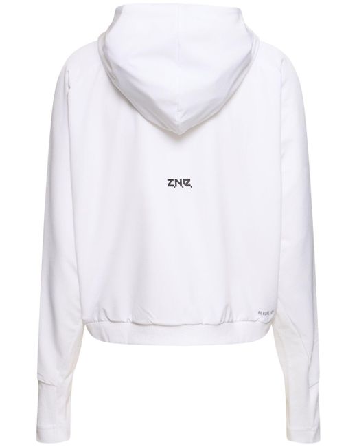 Adidas Originals White Zone Zip-up Hoodie