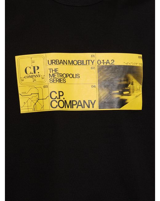 メンズ C P Company Metropolis Series Tシャツ Black