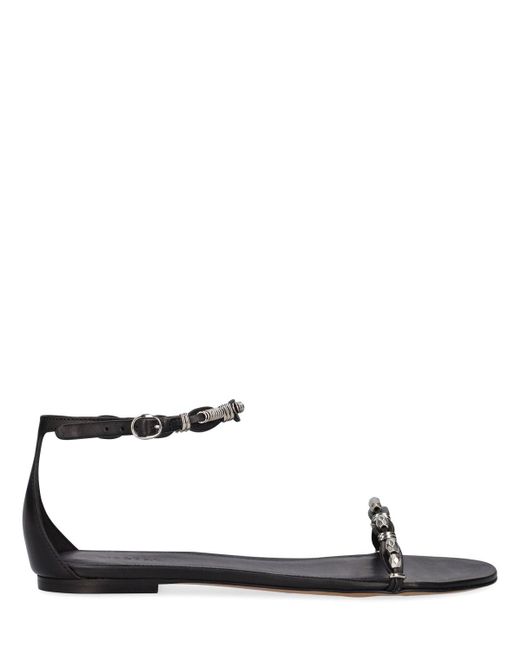 Sandali eleksi-gd in pelle 5mm di Isabel Marant in White