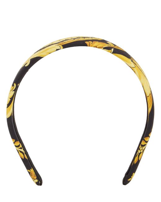 Versace Metallic Silk Headband