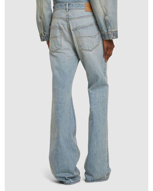 Balenciaga Gray Cotton Flared Jeans