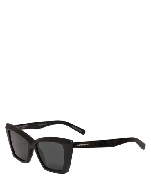Saint Laurent Black Sl 657 Acetate Cat-eye Sunglasses