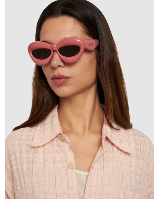 Loewe Pink Inflated Cat-eye Sunglasses