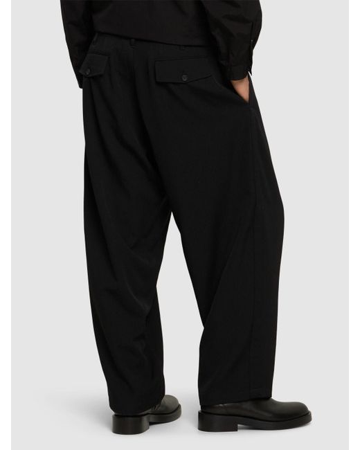 Pantalon en gabardine de laine g Yohji Yamamoto pour homme en coloris Black