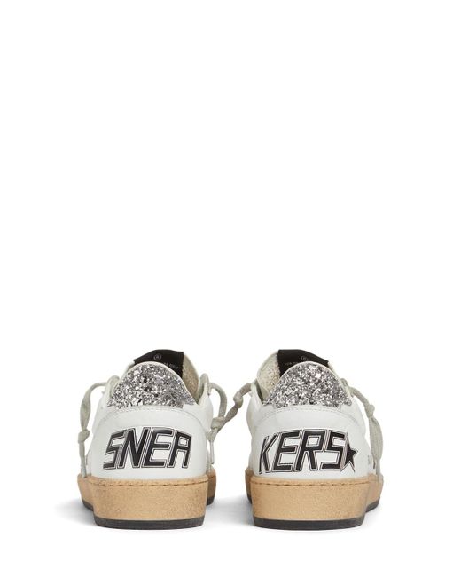 Golden Goose Deluxe Brand White 20mm Ball Star Nappa Leather Sneakers
