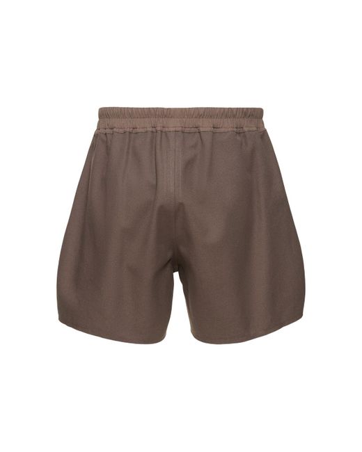 Rick Owens Gray Boxers Drawstring Shorts for men
