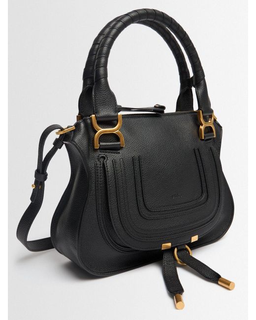 Femme Sac À Main En Cuir Marcie Unique Chloé en coloris Black