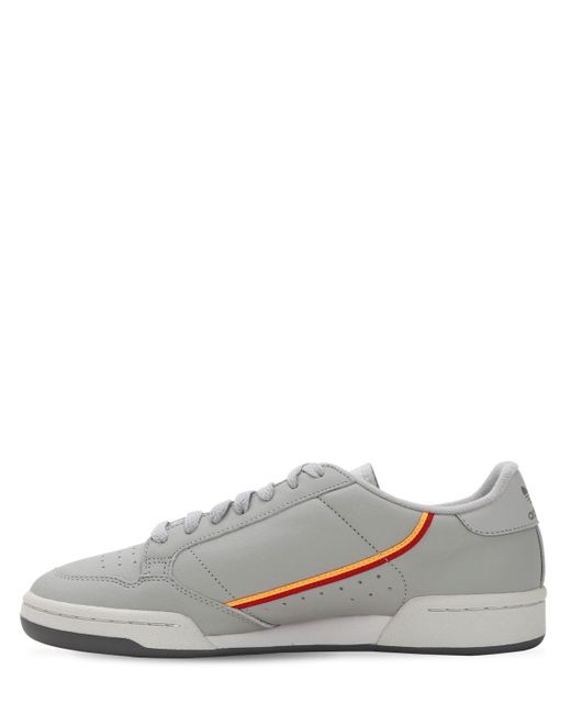 adidas originals continental 80 sneakers in gray