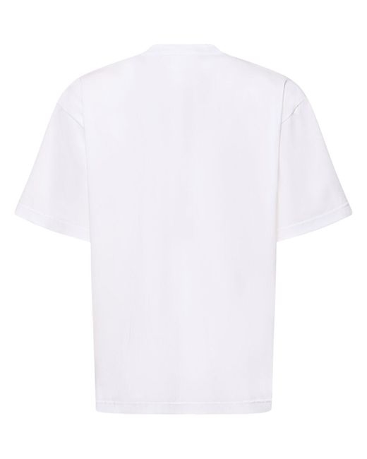 Sacai White Cotton Jersey T-Shirt for men
