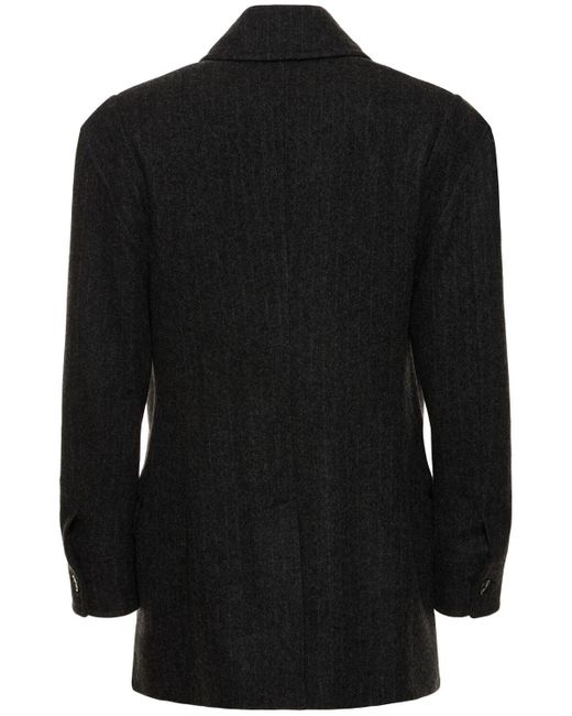 Abrigo peacoat de lana virgen y cashmere Vivienne Westwood de hombre de color Black