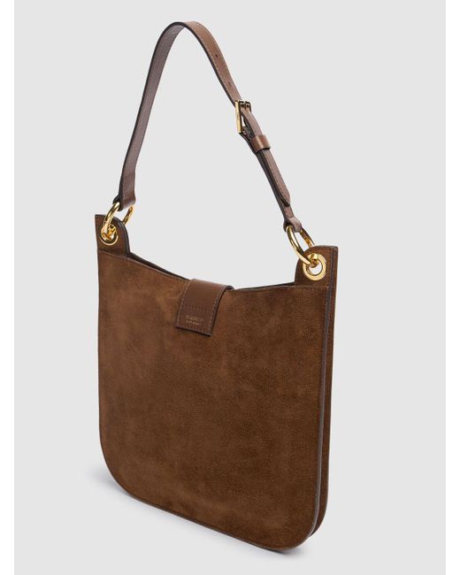 Tom Ford Brown Kleine Umhängetasche Aus Wildleder