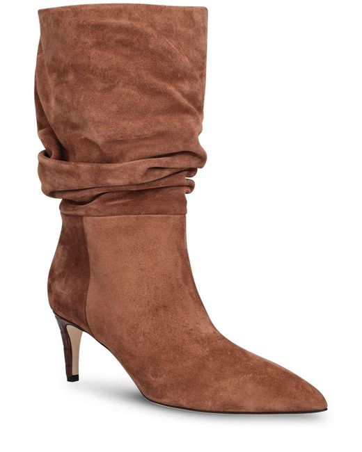 Paris Texas Brown 60Mm Suede Slouchy Boots