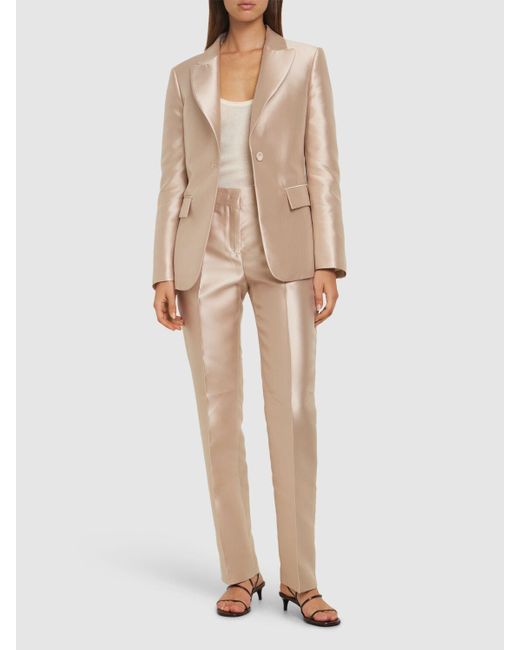 Alberta Ferretti Mikado ブレザー Natural
