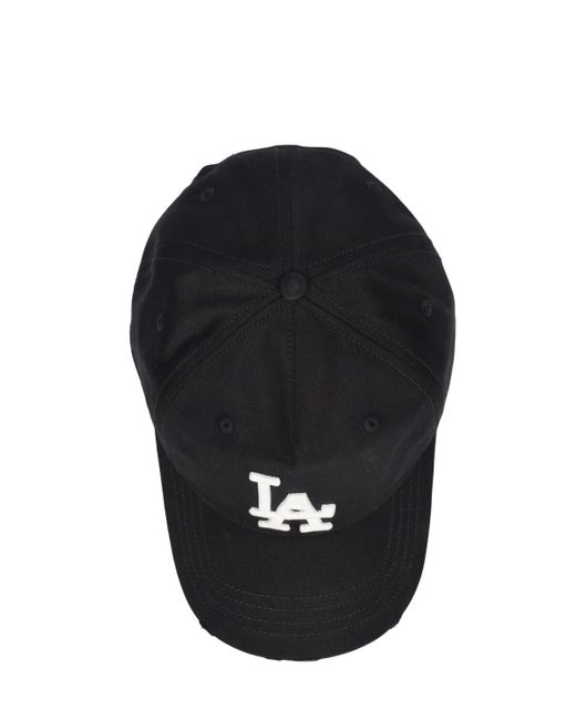 Gorra de baseball de algodón con logo bordado HTC de hombre de color Black