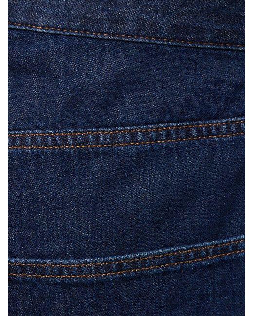 A.P.C. Blue Helio Recycled Denim Shorts for men