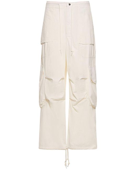 Pantalones cargo de algodón Entire studios de hombre de color White