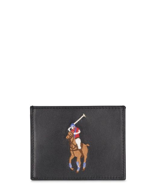 Porte-cartes polo Polo Ralph Lauren pour homme en coloris Black