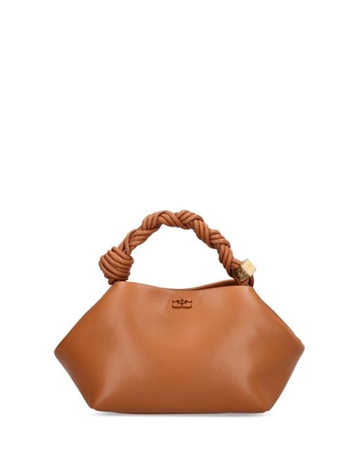 Ganni Brown Bou Top Handle Bag