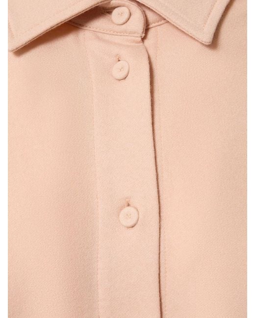 Sobrecamisa de jersey de lana Max Mara de color Pink