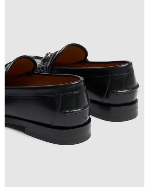 Gucci Black Kaveh Leather Loafers for men