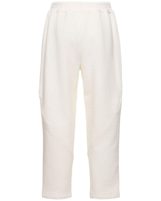 Pantalon en jersey de coton mélangé koa The Row en coloris White