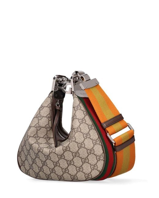 Gucci Multicolor Mini Attaché gg Supreme Hobo Bag