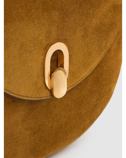 Femme Sac Hobo En Daim The Small Tondo Unique SAVETTE en coloris Metallic