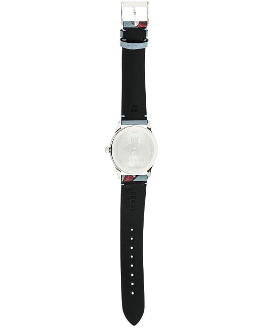 Gucci G-timeless Snake Pattern Leather Watch in Metallic | Lyst