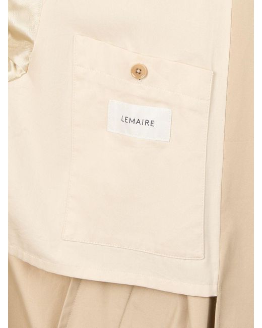 Lemaire Natural Long Cotton Overcoat