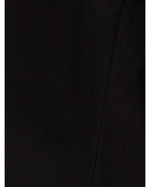 Mugler Black Heavy Fluid Suiting Long Jacket