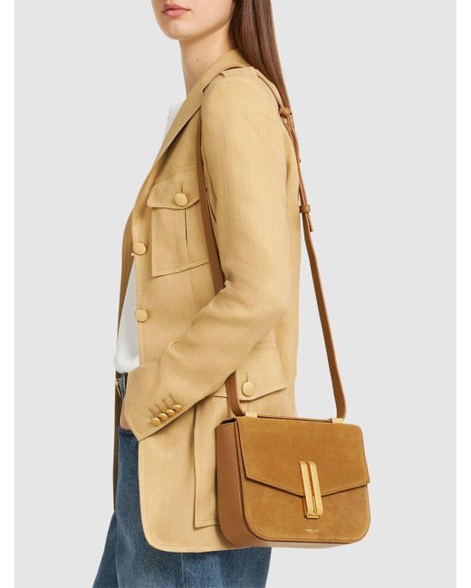 DeMellier London Brown Donna Vancouver Suede Shoulder Bag Caramel