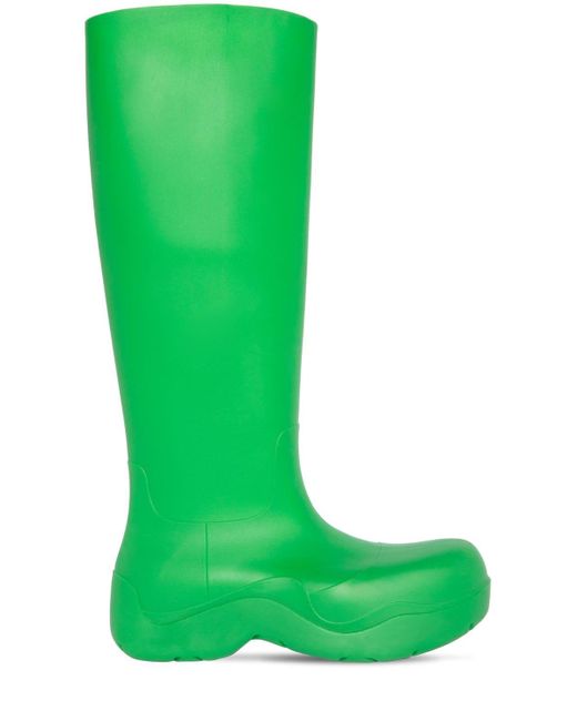 Bottega Veneta Green 55mm Puddle Rubber Tall Boots