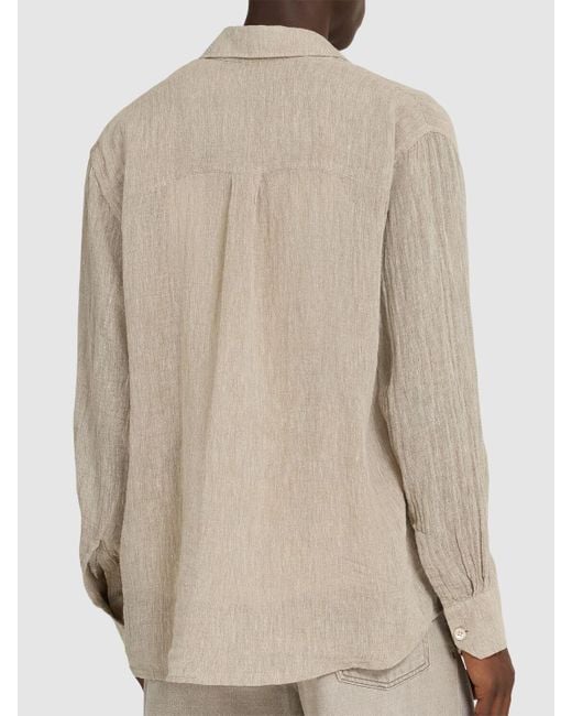Uomo Camicia Above di Our Legacy in Natural da Uomo