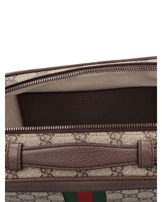 Gucci Brown Ophidia gg Canvas Messenger Bag for men