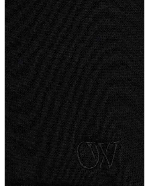 Off-White c/o Virgil Abloh Trainingsshorts Aus Baumwolle Mit Stickerei in Black für Herren