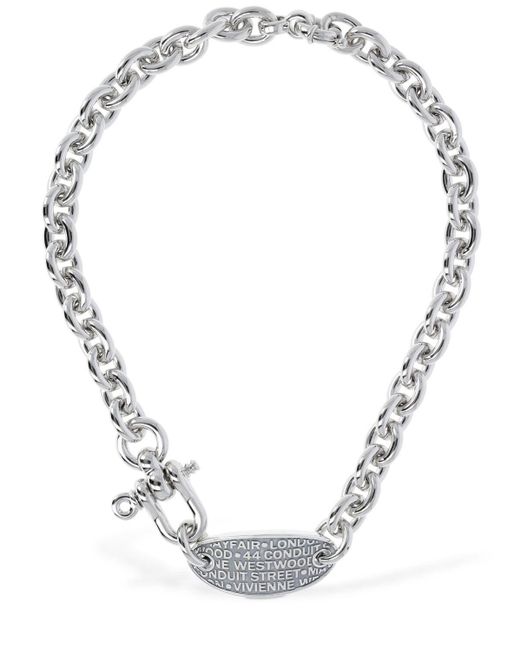 Vivienne Westwood Man Justino Chain Necklace in Silver (Metallic) for ...