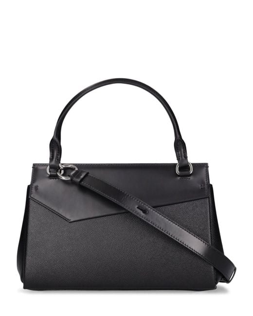 Maison Margiela Black Small Snatched Leather Top Handle Bag