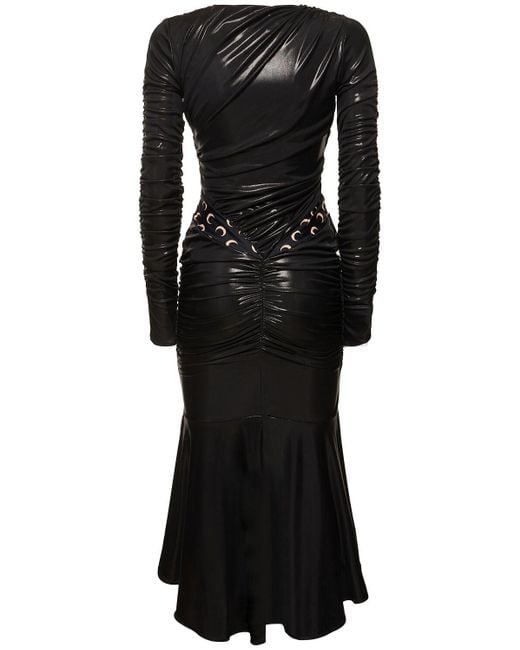 Vestido de jersey con aberturas MARINE SERRE de color Black