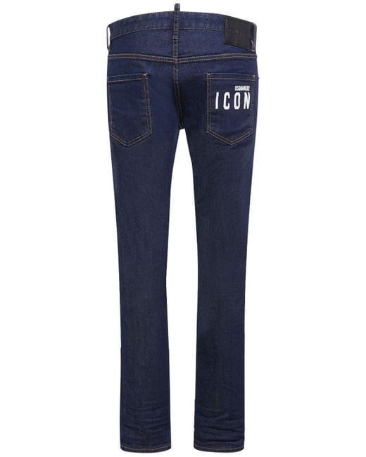 Jeans c-icon cool guy in denim di cotone di DSquared² in Blue da Uomo