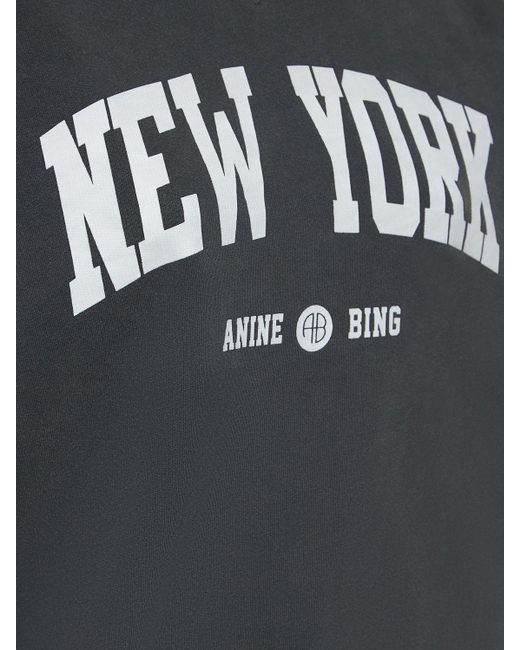 Anine Bing Black Ramona New York University Sweatshirt