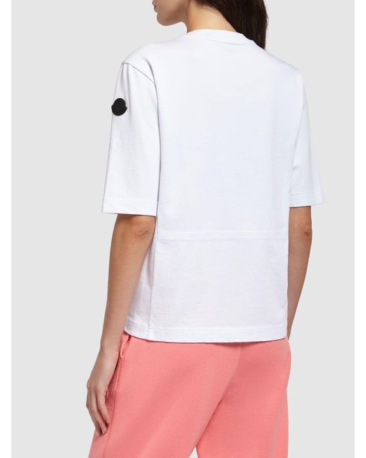 Moncler コットンジャージーtシャツ White