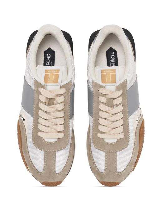 Tom Ford White James Low Top Sneakers for men