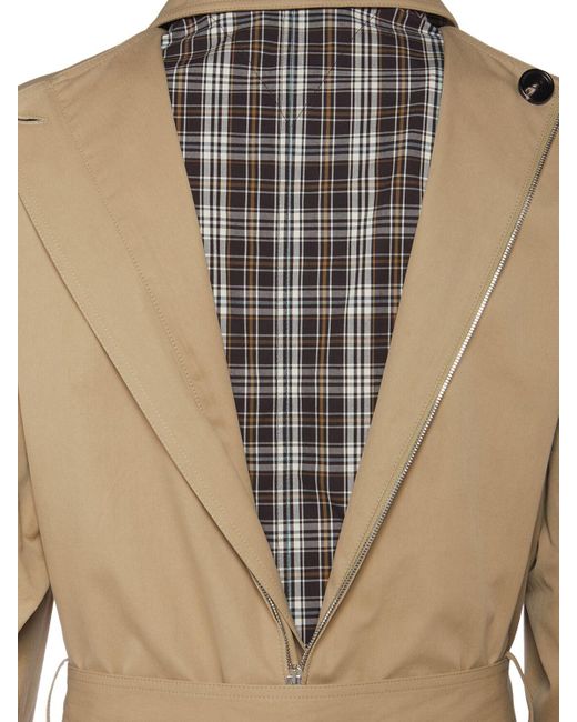 Trench-coat en sergé de coton léger Bottega Veneta pour homme en coloris Natural
