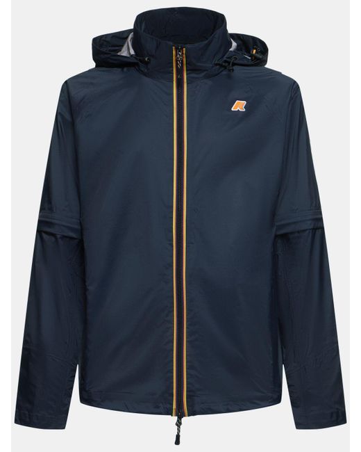 K-Way Blue Bogey Windbreaker Jacket for men