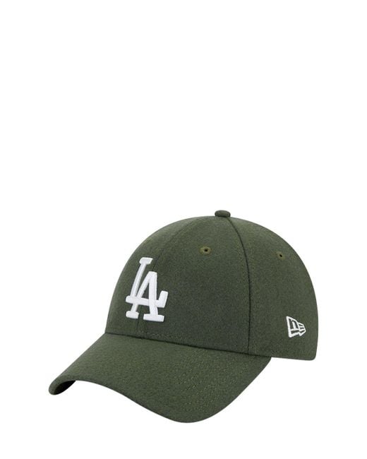 KTZ Green Wool 9forty Los Angeles Dodgers Cap